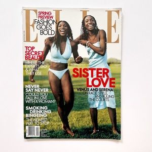 2001 JANUARY ELLE MAGAZINE - SERENA & VENUS WILLIAMS
